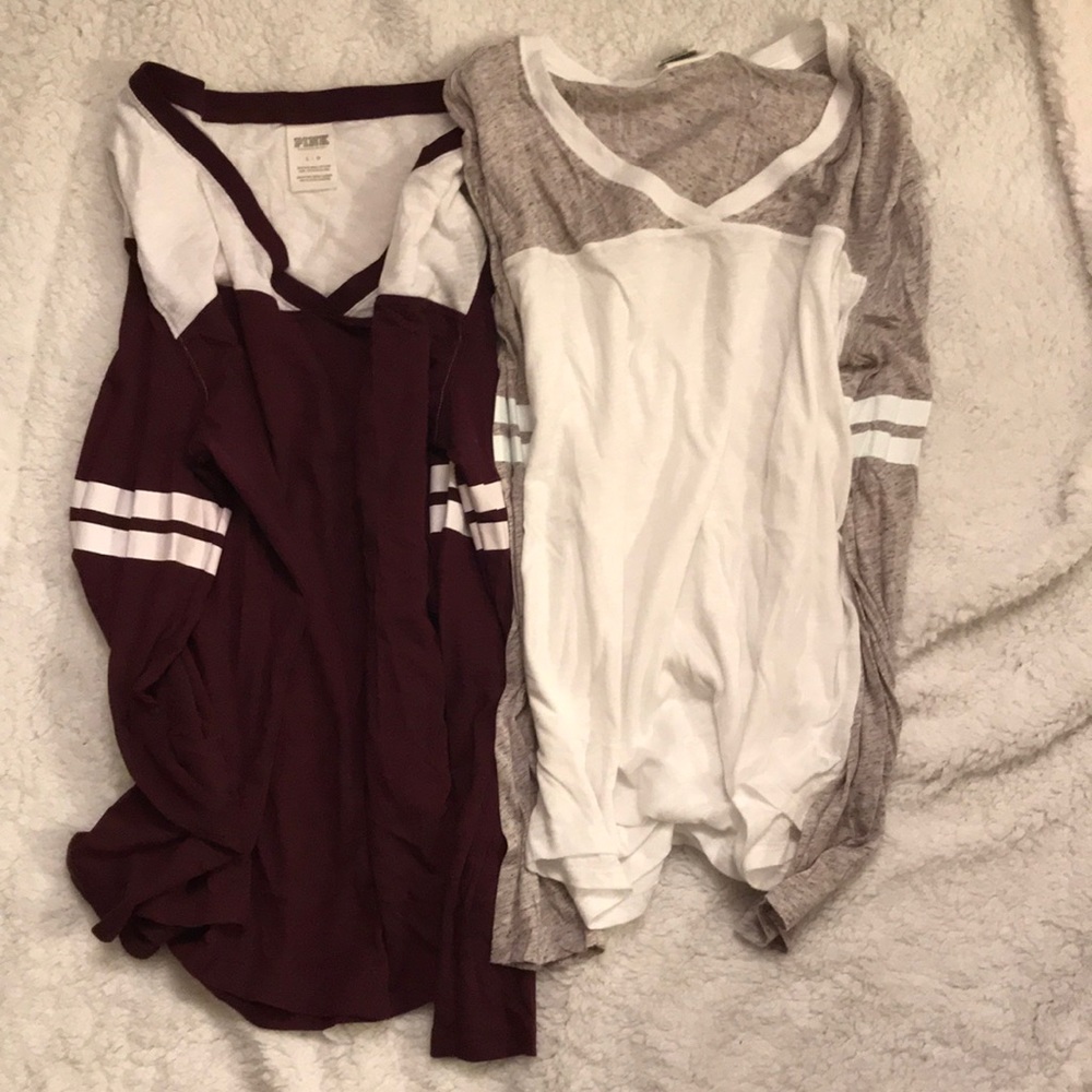 Pink bundle like new gently used long tee shirts